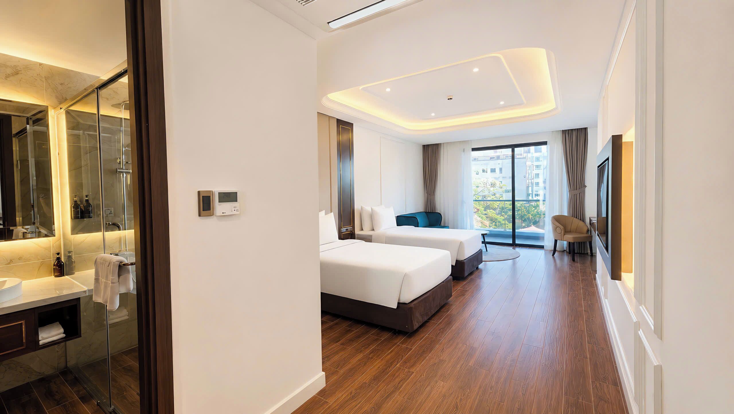 Ropa de cama de alta calidad y artículos del minibar gratis 