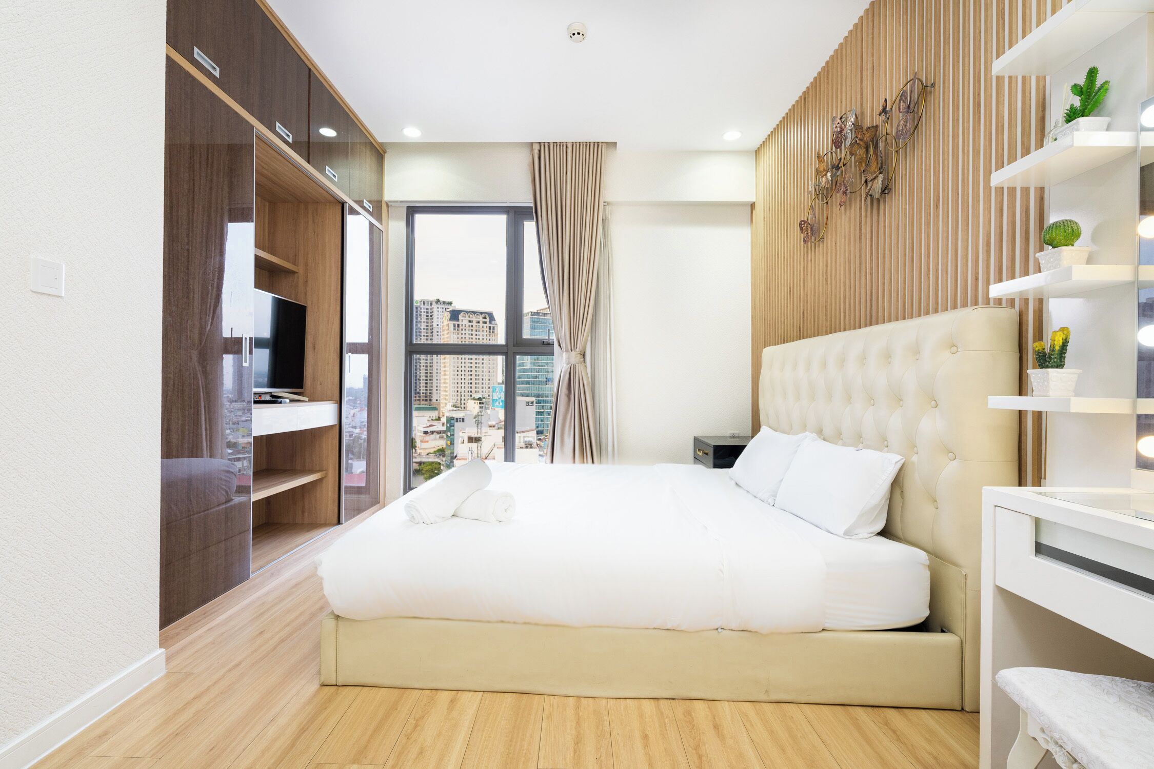  豪華公寓 | 高級寢具、舒適加層、獨特裝潢、布置獨特