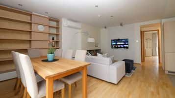 Apartment, 2 Bedrooms, Sauna | Living area | 40-inch LCD TV with digital channels