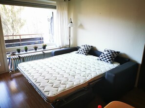 1 室の ベッドルーム、ベッドシーツ