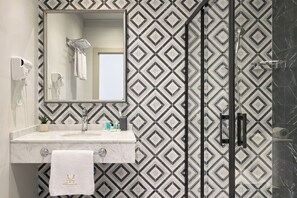 Free toiletries, hair dryer, bathrobes, slippers