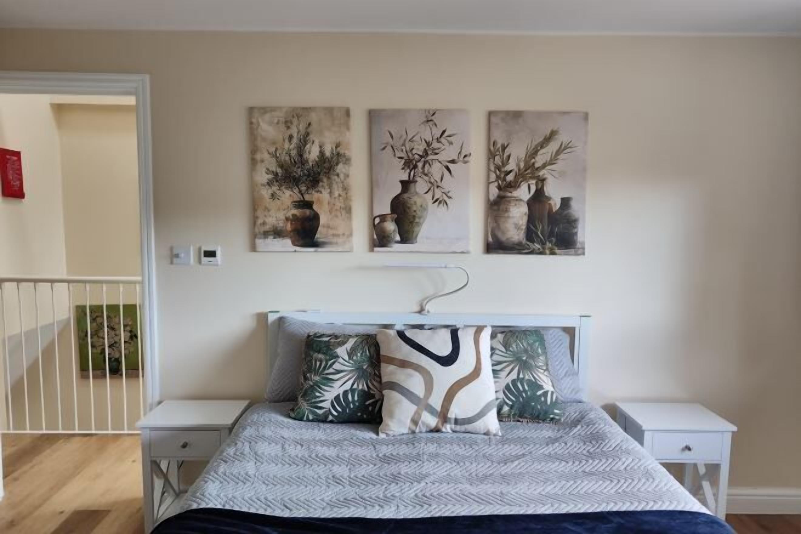 Hypo-allergenic bedding, down comforters, memory foam beds, desk