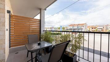 Blick vom Balkon