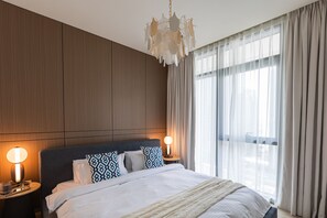Apartamento Confort, vistas a la ciudad | 1 dormitorio, tabla de planchar con plancha, wifi gratis y ropa de cama