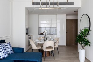 Departamento Confort, vista a la ciudad | 1 habitación, tabla de planchar con plancha, wifi gratis y ropa de cama 