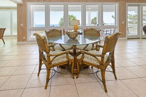 Dining - Oceanfront 7 BR Beach House with a Private Pool! Crown Jewel  (Garden City)