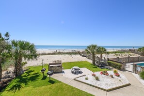 Terrace/patio - Oceanfront 2 BR Condo with a Shared Pool! Surfwatch II 101   (Surfside Beach)