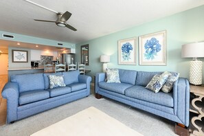 TV - Oceanfront 2 BR Condo with a Shared Indoor and Outdoor Pool! Water's Edge 311  (Garden City)
