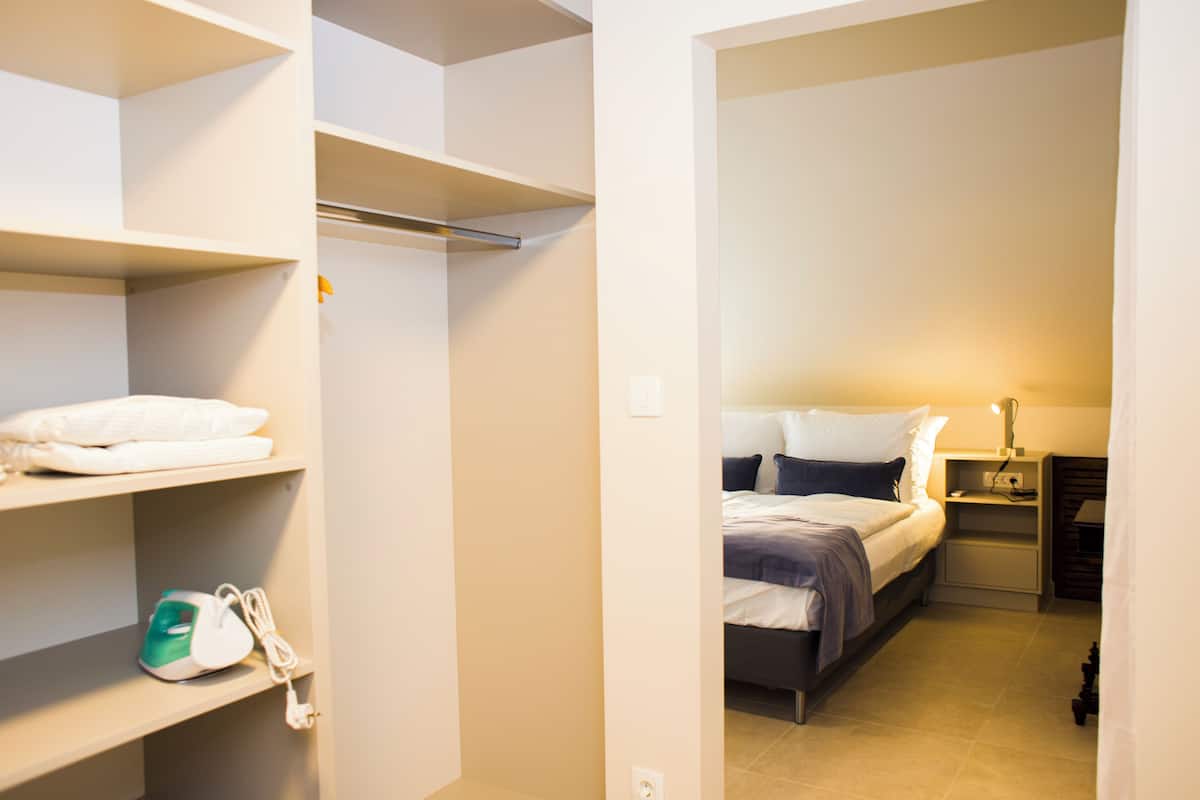Apartment, 1 Bedroom, Terrace, Sea View | Soundproofing, iron/ironing board, WiFi (free), bed sheets