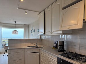 Fridge, oven, stovetop, dishwasher