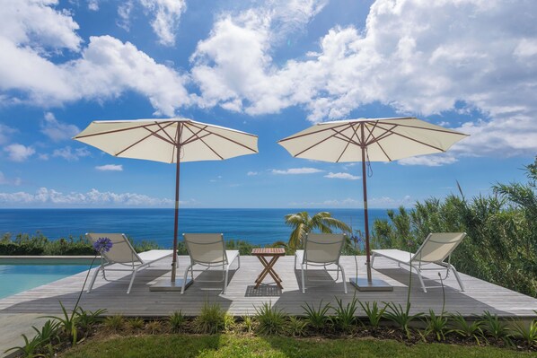 Piscine extérieure, piscine chauffée