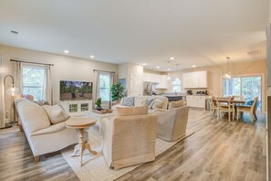 Télévision, cheminée