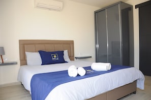 4 habitaciones y sábanas de algodón egipcio