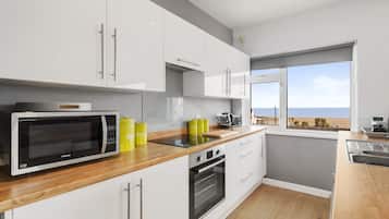 Fridge, microwave, toaster, highchair