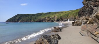 Trebarfoote, sea and river views across to Fowey