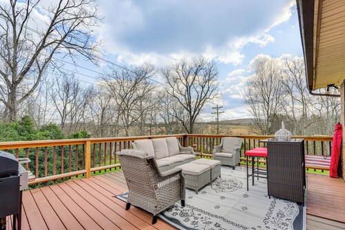 Furnished Deck & Fire Pit: Greeneville Home!