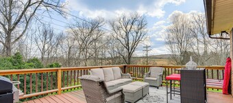 Furnished Deck & Fire Pit: Greeneville Home!