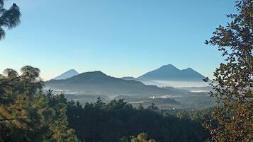 Shower, towels, soap, shampoo