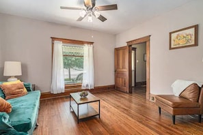 Smart TV, DVD player, stereo - Renovated Victorian Home with Private Garden & Fire Pit! (Three Oaks)