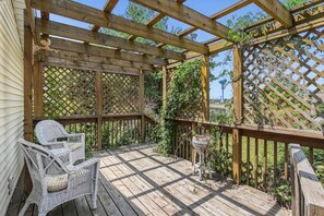 Terrace/patio - Renovated Victorian Home with Private Garden & Fire Pit! (Three Oaks)