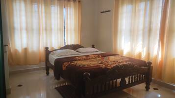 1 soveværelse, sengetøj