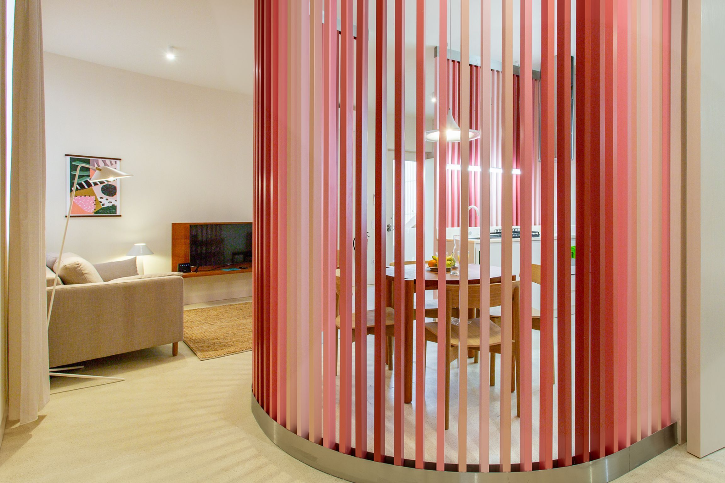 Family Apartment | Living area | 40-inch flat-screen TV with cable channels