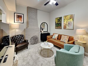 Smart TV - Barnard Row House | Pet-Friendly, Renovated Duplex + Walk to Forsyth Park! (Savannah)