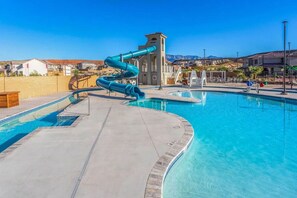 Una piscina riscaldata