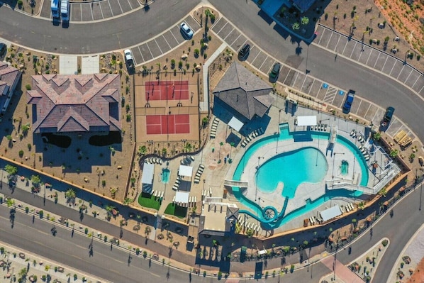 Una piscina riscaldata