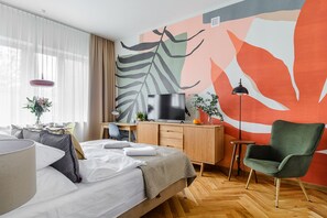 1 bedroom, desk, iron/ironing board, free WiFi - Apartament Wiejska II (Warsaw)