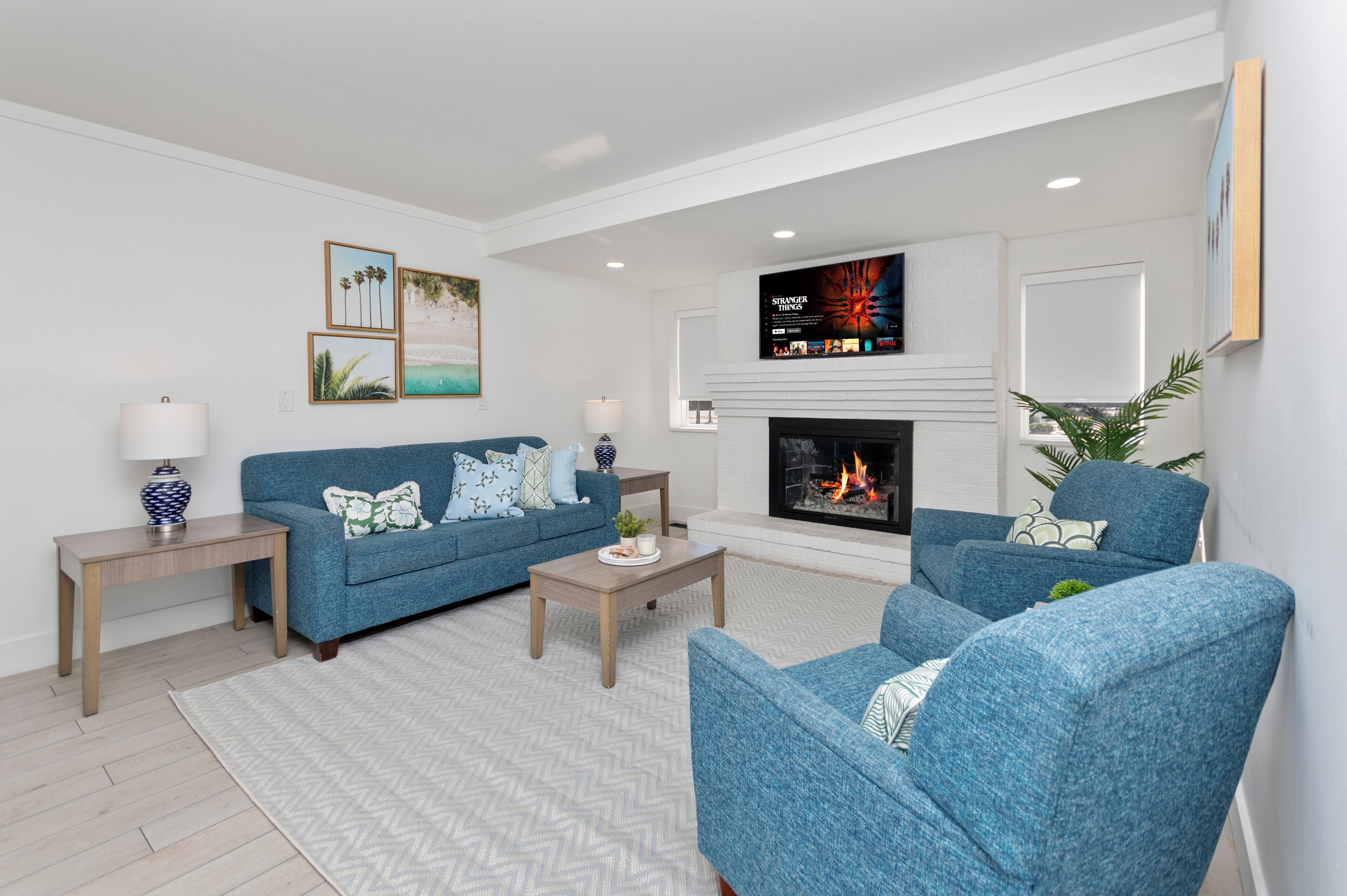 Two Bedroom Suite, Full Kitchen & Private Bath | Living area | Smart TV, foosball