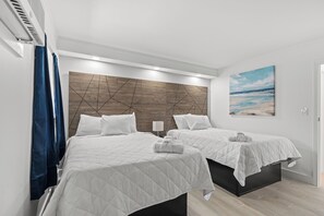 2 slaapkamers, een bureau, een laptopwerkplek, gratis wifi