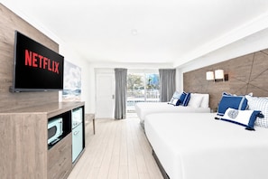 Studio, 2 Queen Beds & Sofa Bed, Private Ensuite | Free WiFi, bed sheets - Fin's Inn & Suites  (Myrtle Beach)