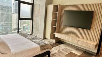 2 bedrooms, iron/ironing board, travel crib, WiFi