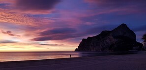Vlak bij het strand