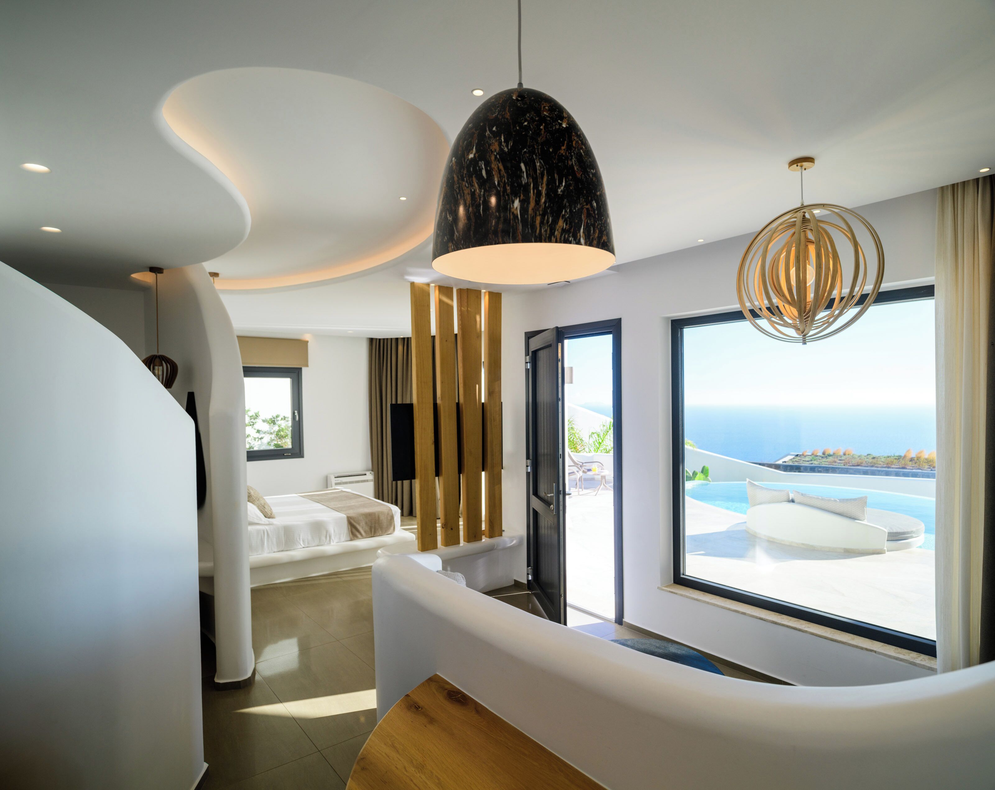 Deluxe Villa, Sea View | Living area | 43-inch Smart TV with digital channels