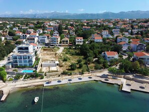 Aerial view - Nice apartment for 8 guests with A/C, WIFI, TV and balcony (Zadar)