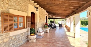 Terrace/patio - NUEVA Increíble finca rústica con piscina (Selva)