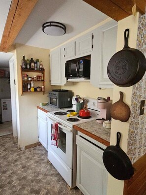 Mikrobølgeovn, ovn, kogeplade, kaffe-/temaskine