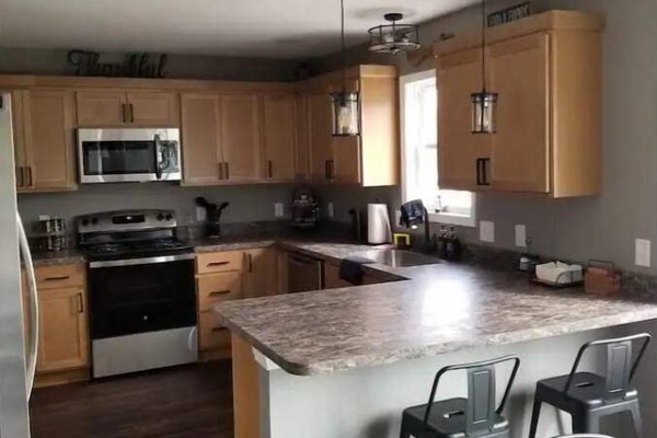 Refrigerador, microondas, horno, placa de cocina