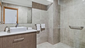 Shower, hair dryer