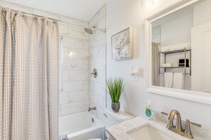 Hair dryer, towels