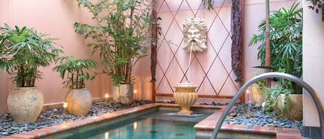 A heated pool