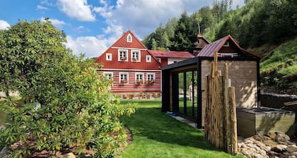 Atemberaubendes alleinstehendes Ferienhaus mit W-LAN, TV, Innenhof, Haustiere erlaubt und Parkplatz