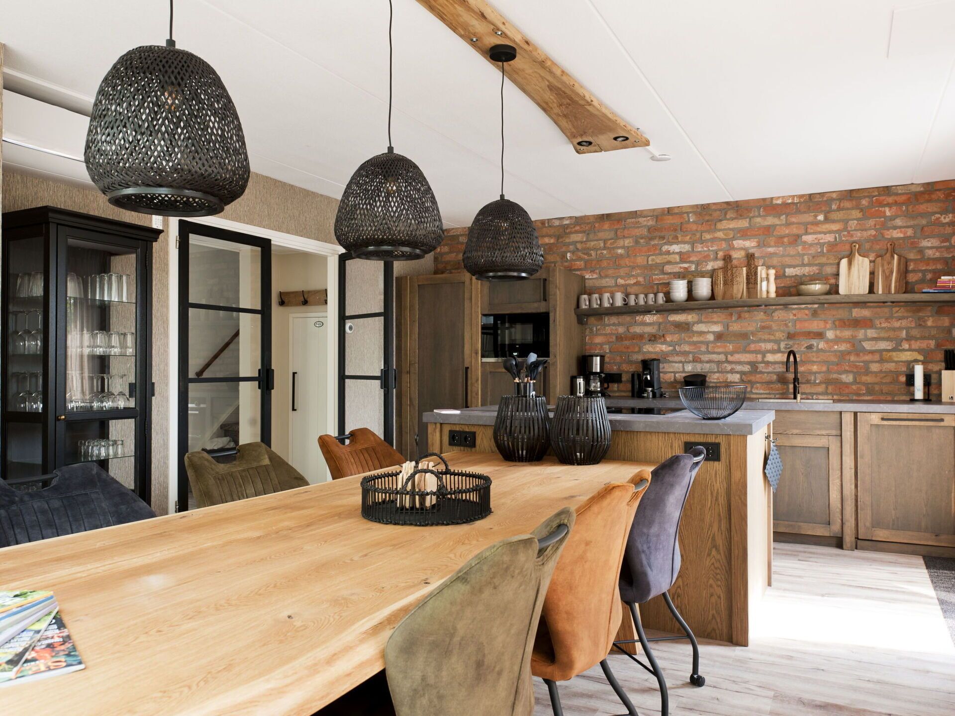 Microwave, oven, dishwasher, high chair