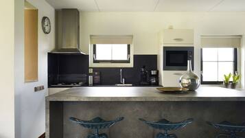 Microwave, oven, dishwasher, highchair