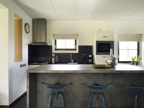 Microwave, oven, dishwasher, high chair - Wonderful private villa for 12 people with WIFI, pool, TV, terrace and pets allowed (Vlagtwedde)