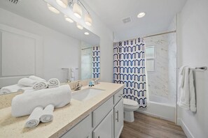 Hair dryer, towels