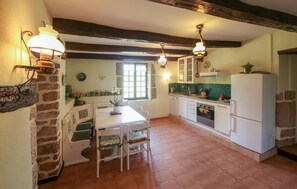 Fridge, microwave, dishwasher, coffee/tea maker