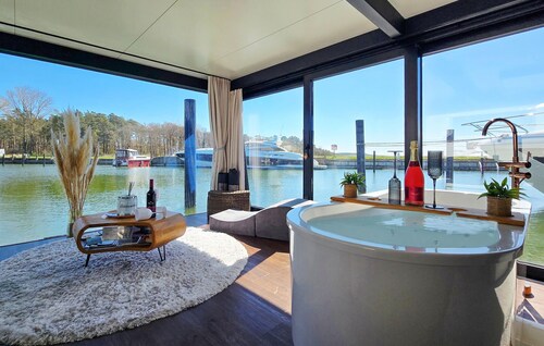 Beautiful ship in Sagard with sauna